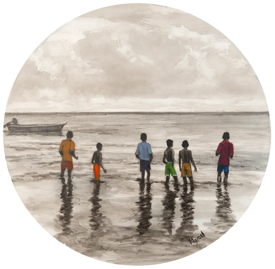 31 six enfants sur une plage